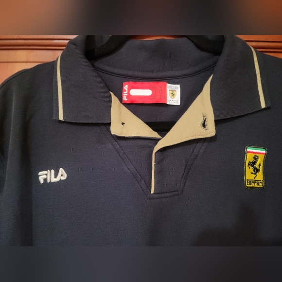 Men's XL Ferrari Polo Soft navy blue - Picture 3 of 4